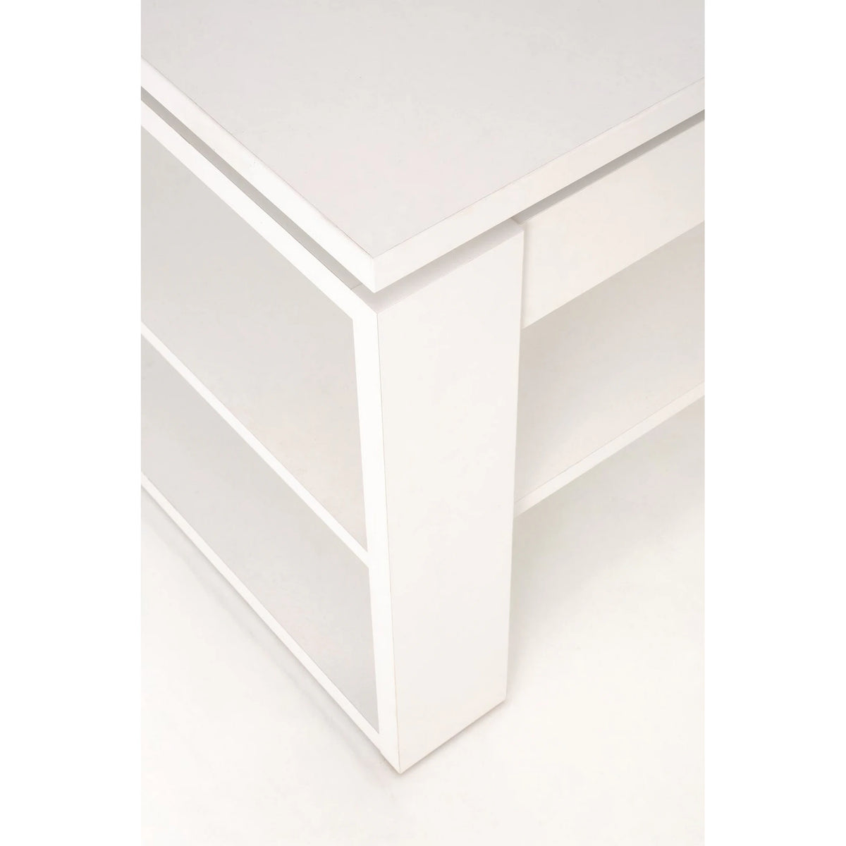 Masuta cafea BETTY, alb, PAL laminat, 120x65/92x50/72 cm
