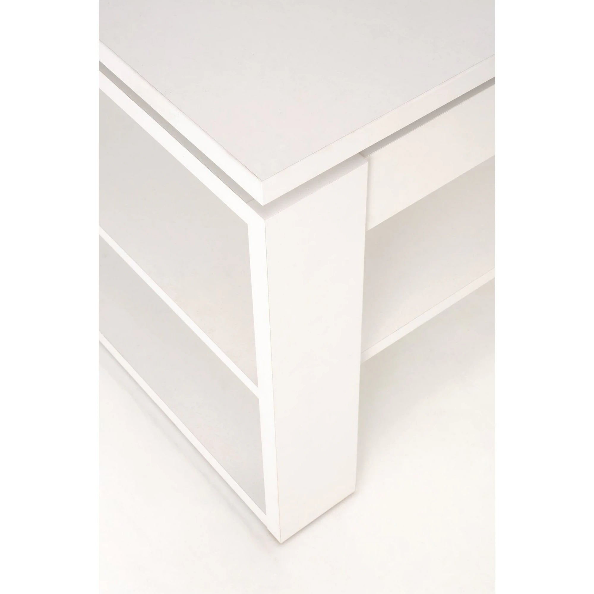 Masuta cafea BETTY, alb, PAL laminat, 120x65/92x50/72 cm