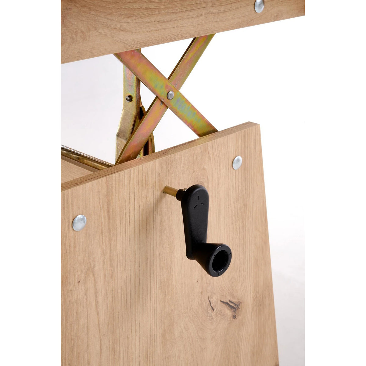 Masuta de cafea extensibila ERIKA, stejar artisan, PAL laminat, 120/160x70x61/72 cm