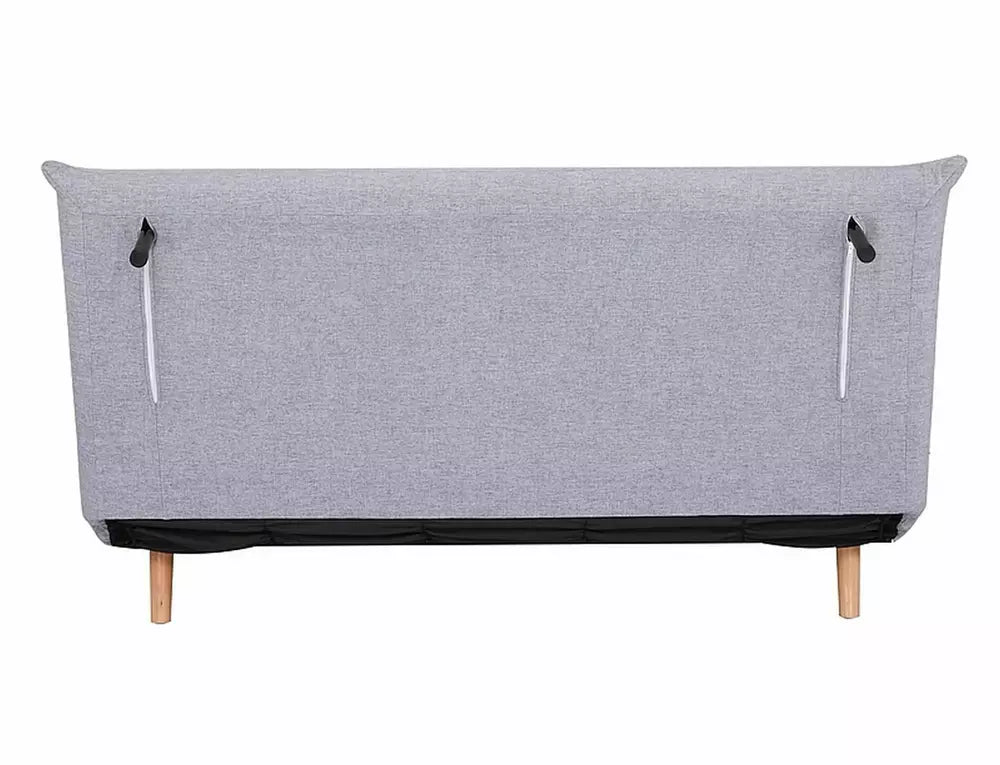 Canapea SPIKE II, gri/fag, stofa/lemn, 147x91x84 cm