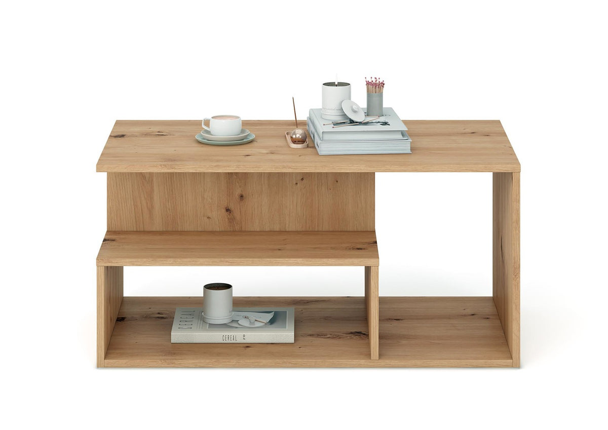 Masuta cafea IVA, stejar artisan, PAL laminat, 90x51x43 cm