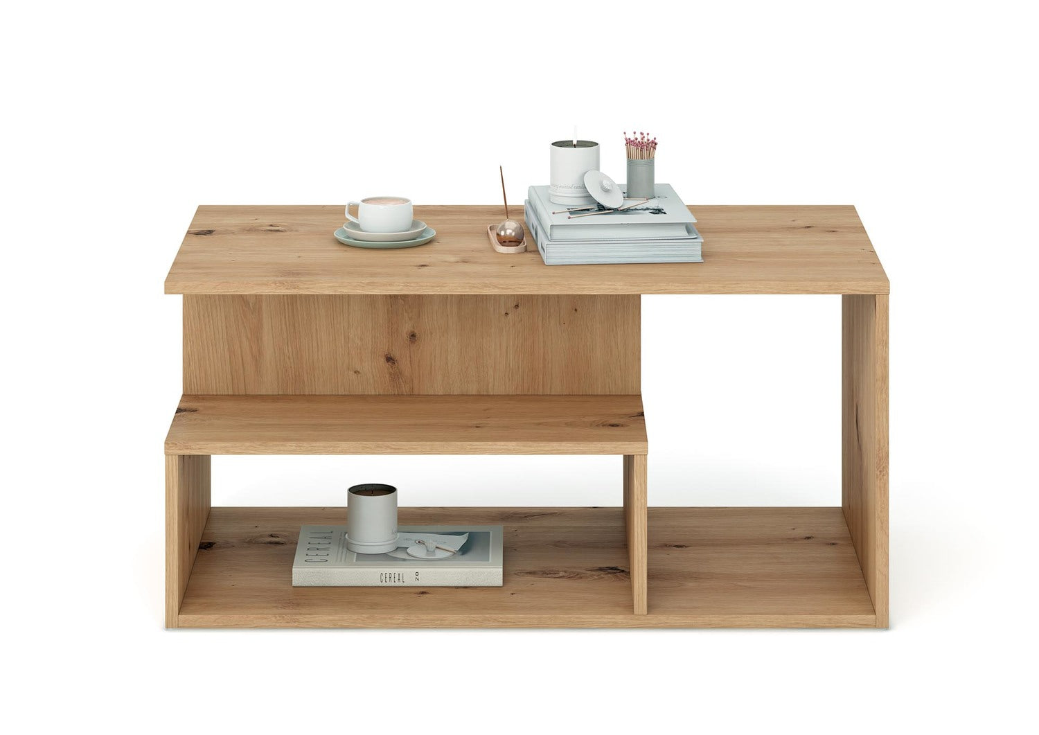 Masuta cafea IVA, stejar artisan, PAL laminat, 90x51x43 cm