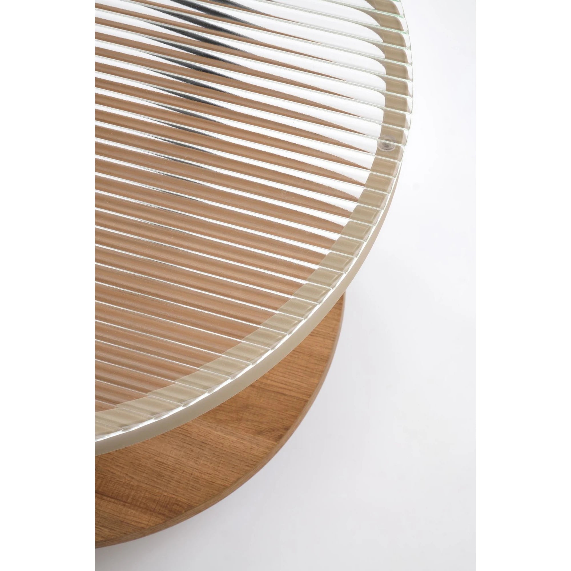 Masuta KAMALA, transparent/negru, 110x54x43 cm
