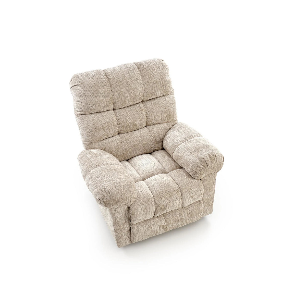 Fotoliu recliner AMORE, bej, stofa, 105x100x86 cm