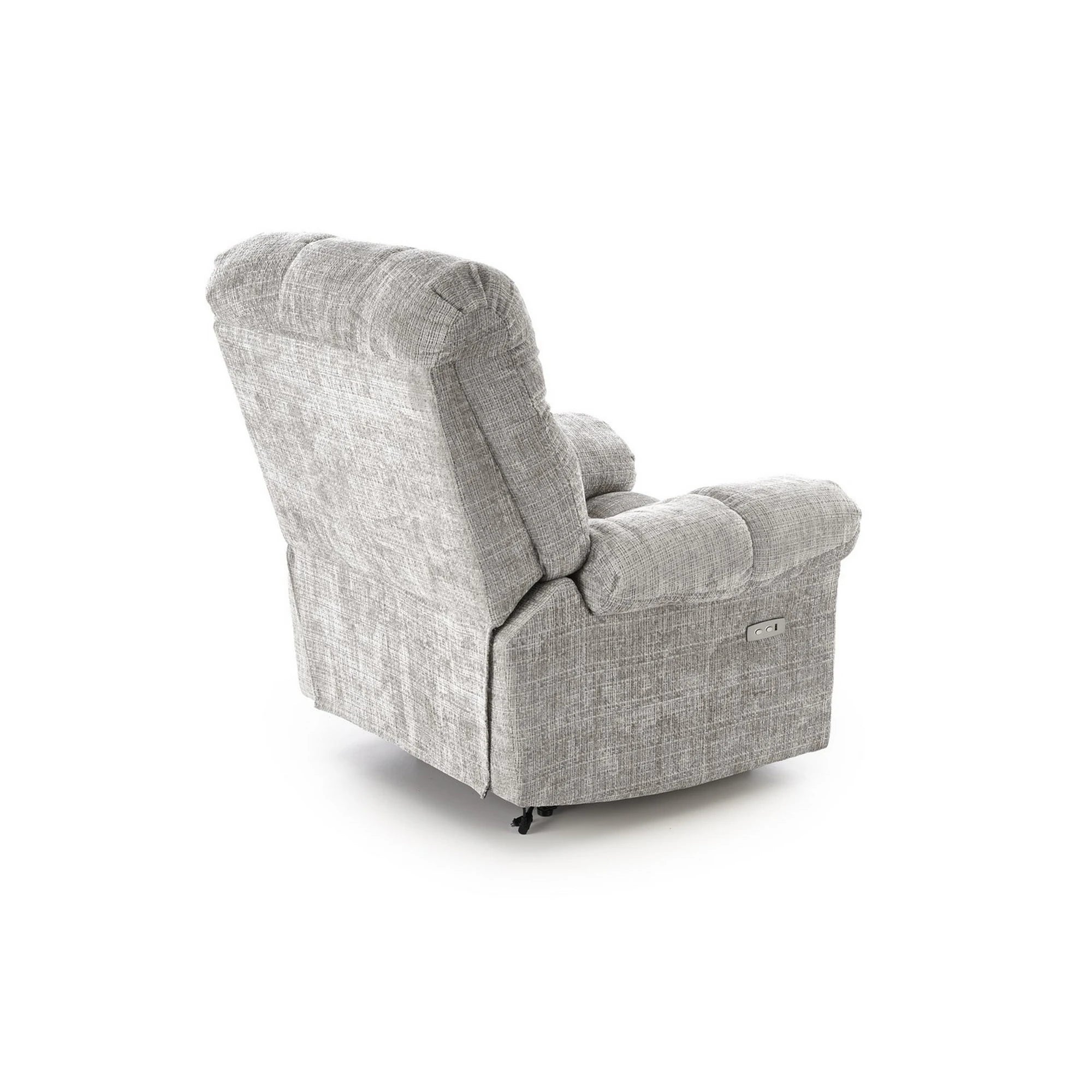 Fotoliu recliner AMORE, gri, stofa, 105x100x86 cm