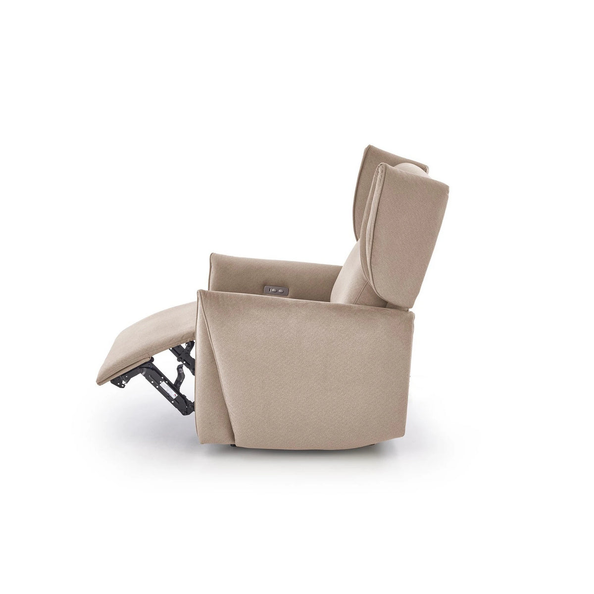 Fotoliu recliner GELATO, bej, stofa clasica, 83x91/161x95/109 cm