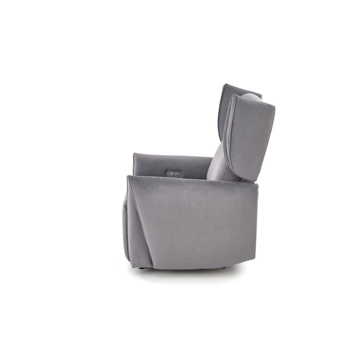 Fotoliu recliner GELATO, gri, stofa clasica, 83x91/161x95/109 cm