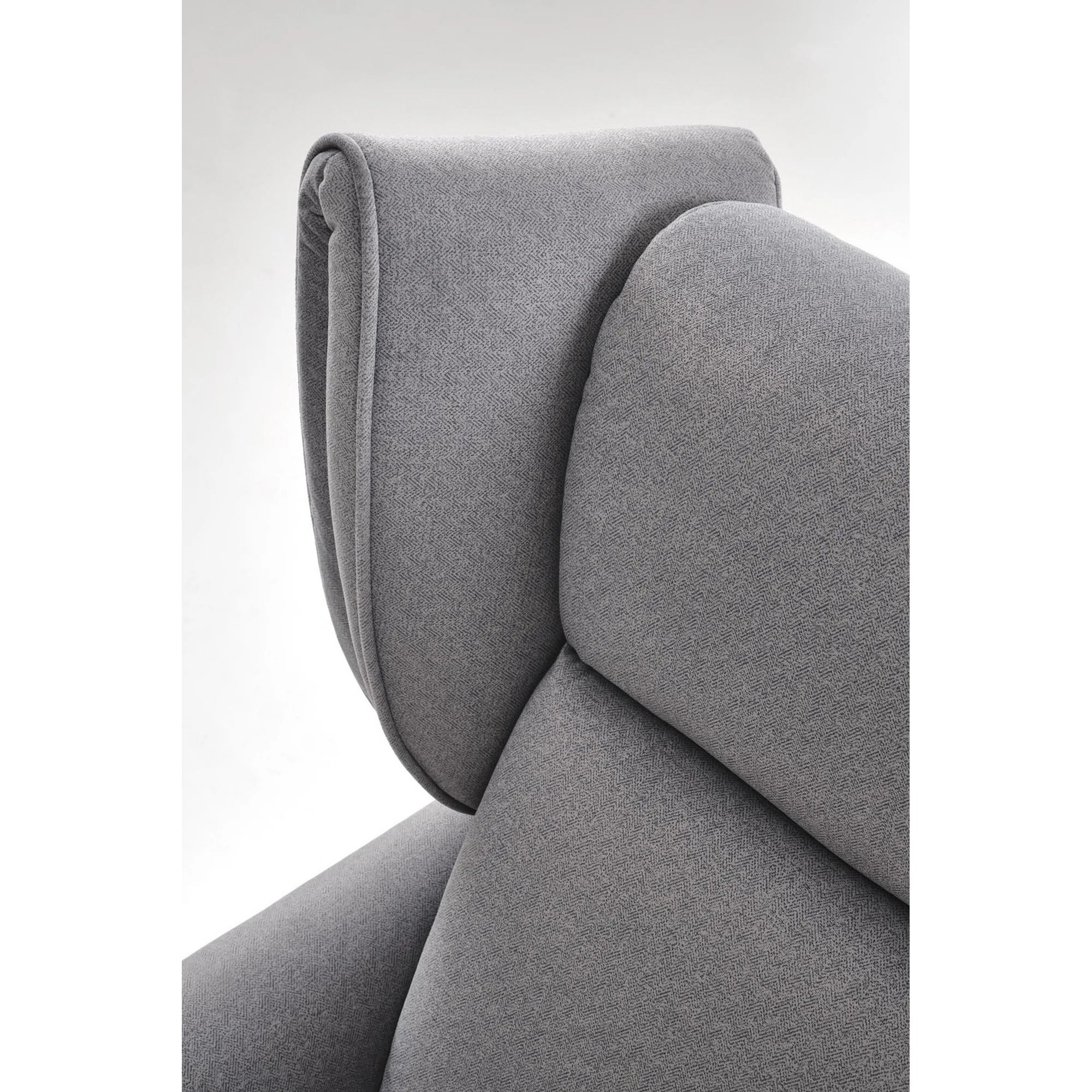 Fotoliu recliner GELATO, gri, stofa clasica, 83x91/161x95/109 cm