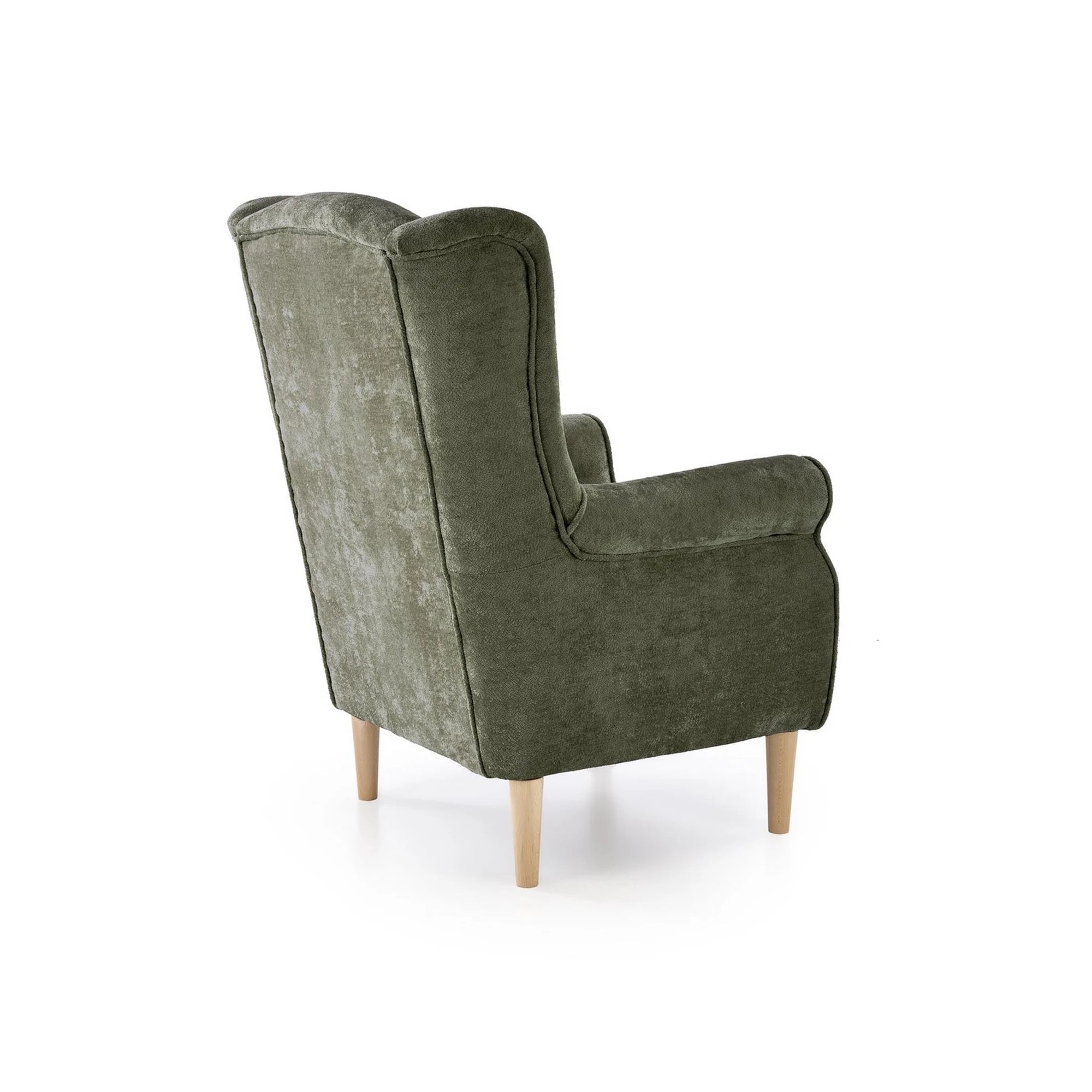 Fotoliu HERMES, stofa verde olive - Markos 14/12, 80x80x110 cm