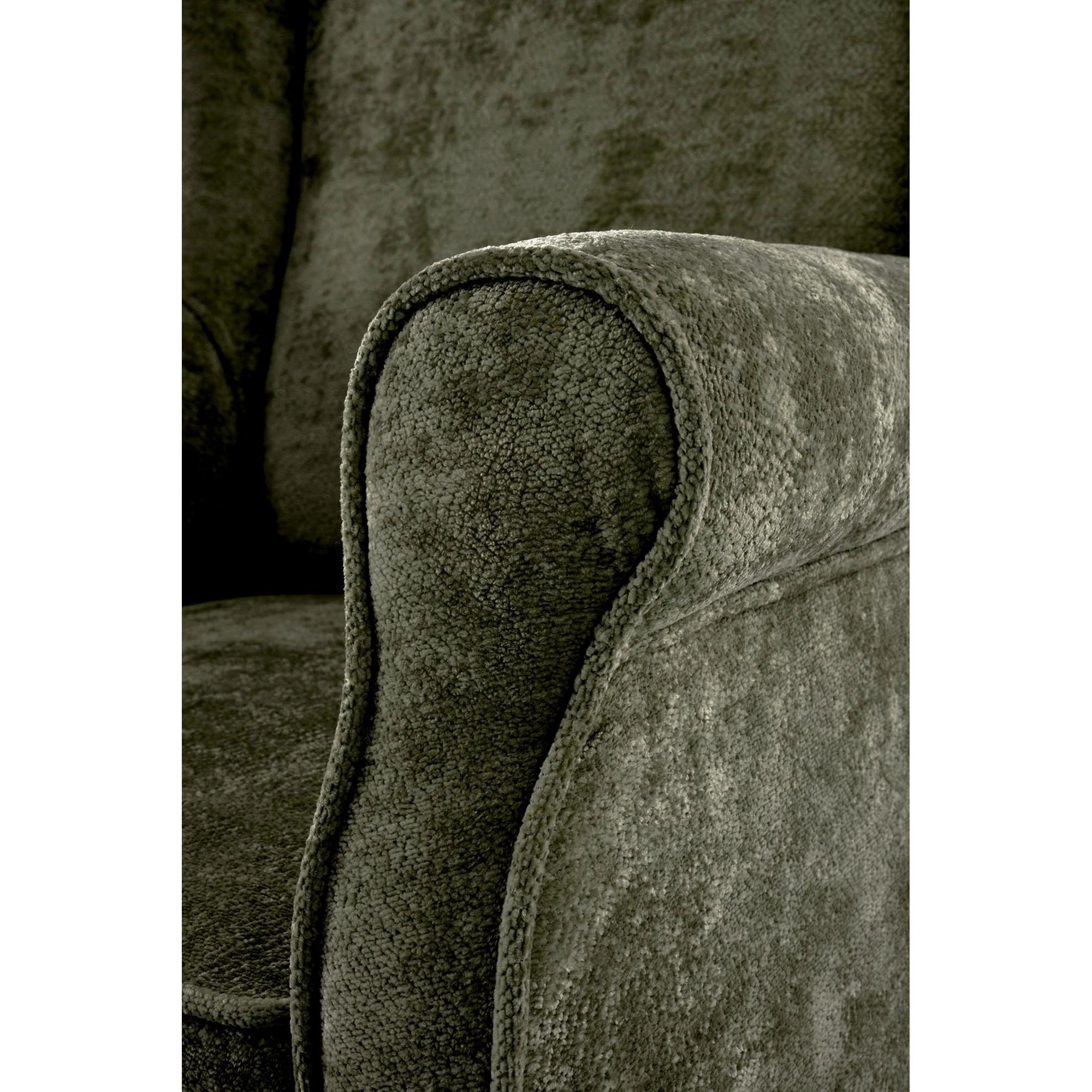 Fotoliu HERMES, stofa verde olive - Markos 14/12, 80x80x110 cm