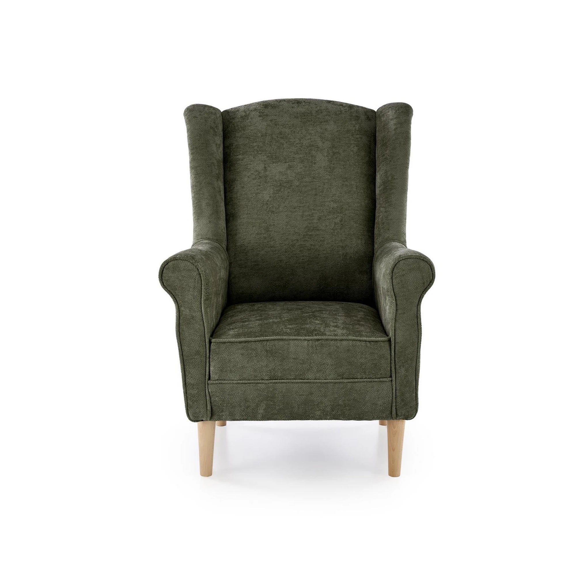 Fotoliu HERMES, stofa verde olive - Markos 14/12, 80x80x110 cm