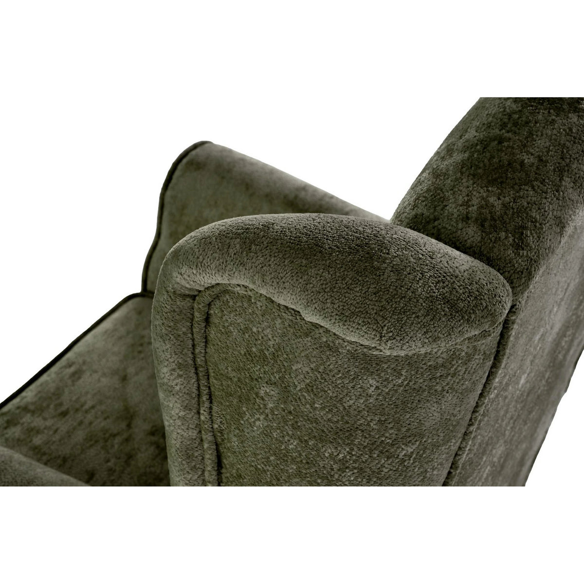 Fotoliu HERMES, stofa verde olive - Markos 14/12, 80x80x110 cm