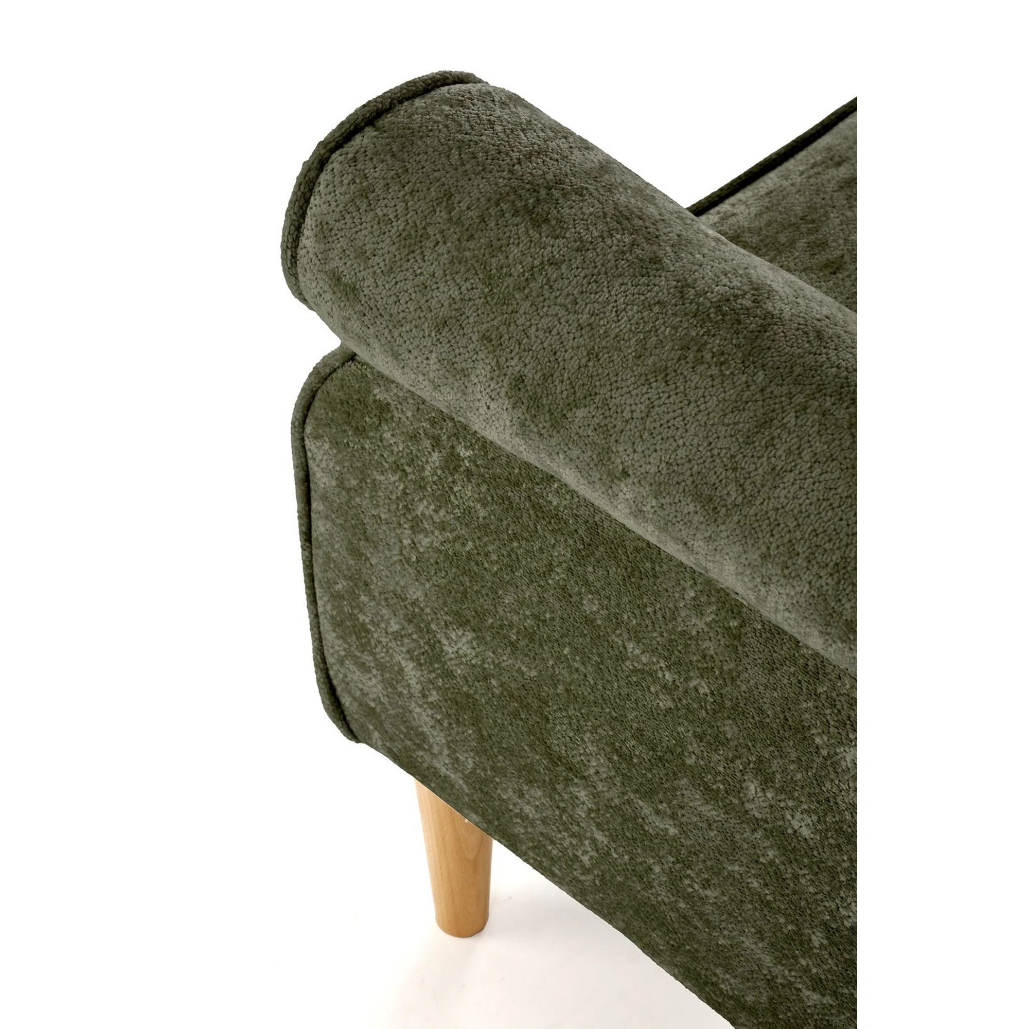Fotoliu HERMES, stofa verde olive - Markos 14/12, 80x80x110 cm