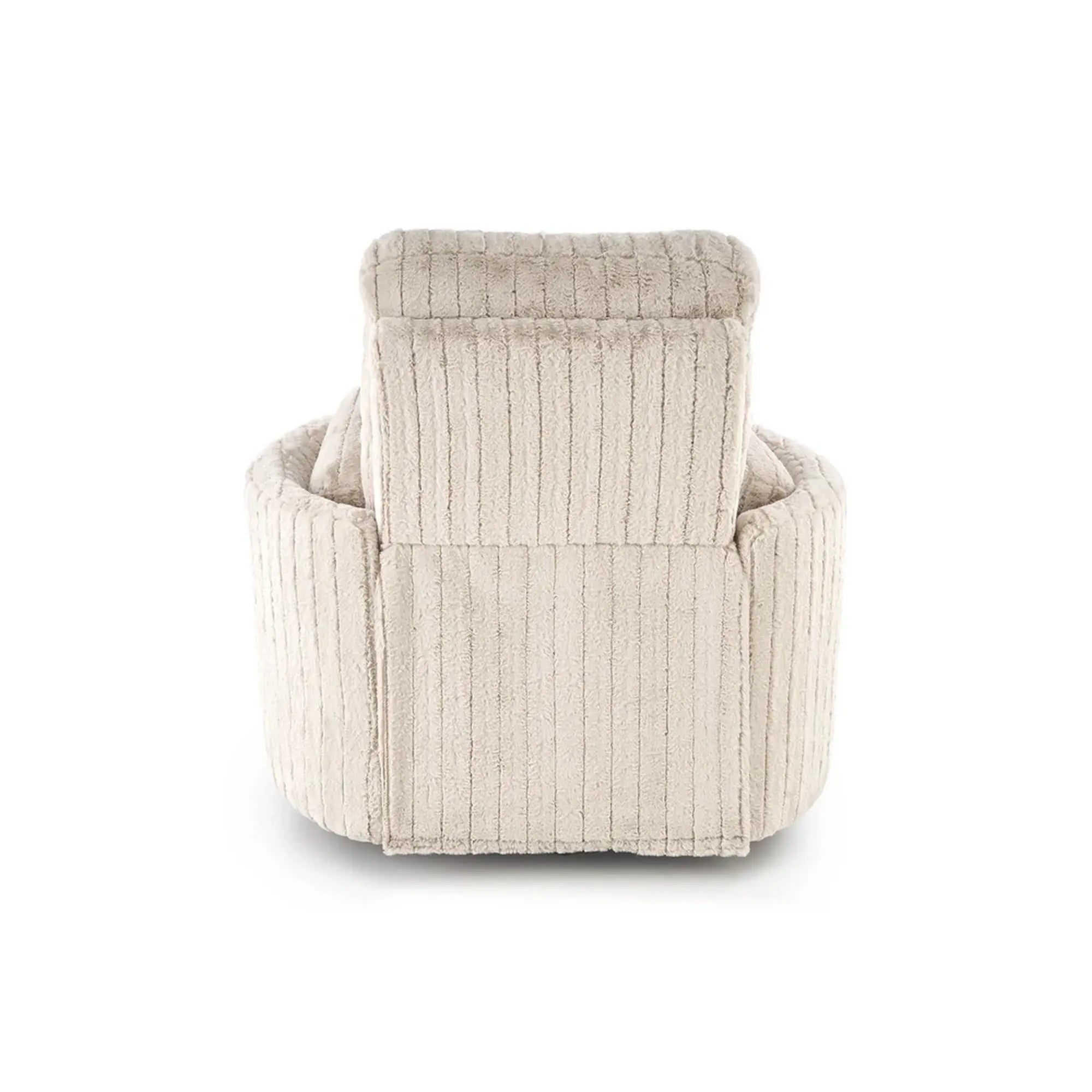 Fotoliu recliner PEGAS, stofa bej, 110x100/170x108/81 cm