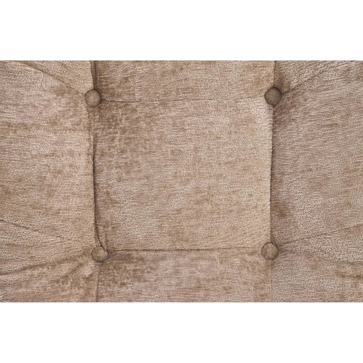Fotoliu rotativ cu taburet PESTO, bej/negru, stofa clasica/metal, 76x92x96 cm