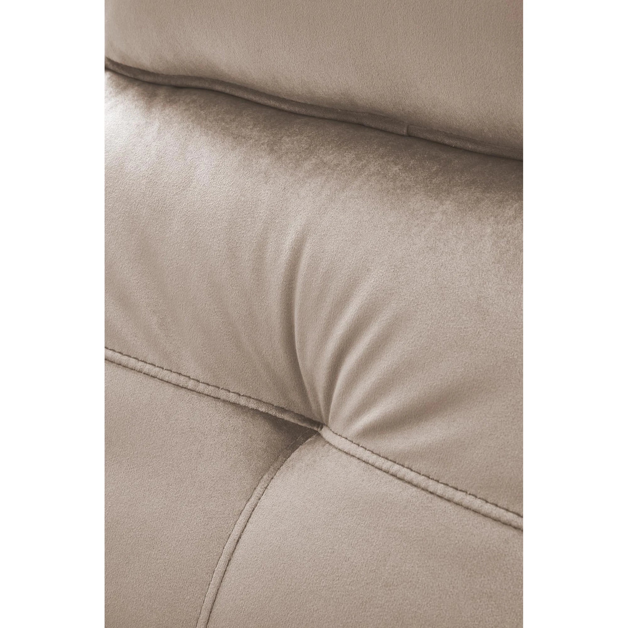 Fotoliu rabatabil SEMIR 2, stofa catifelata bej - Bluvel 40, 80x108/90x90/160 cm