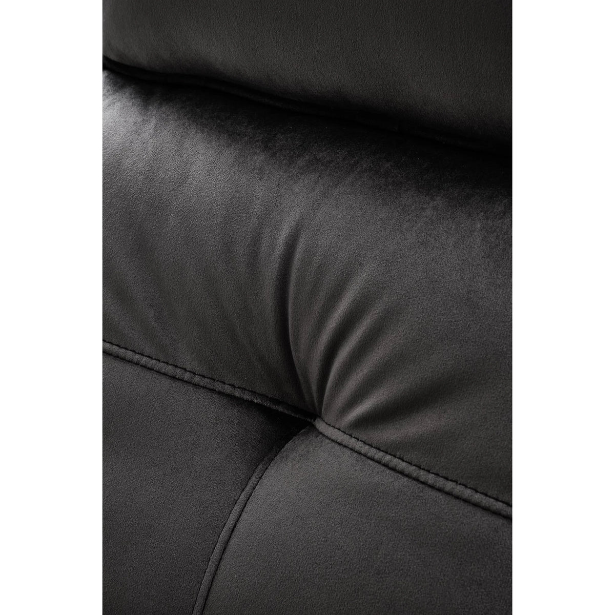 Fotoliu rabatabil SEMIR 2, stofa catifelata negru - Bluvel 19, 80x108/90x90/160 cm