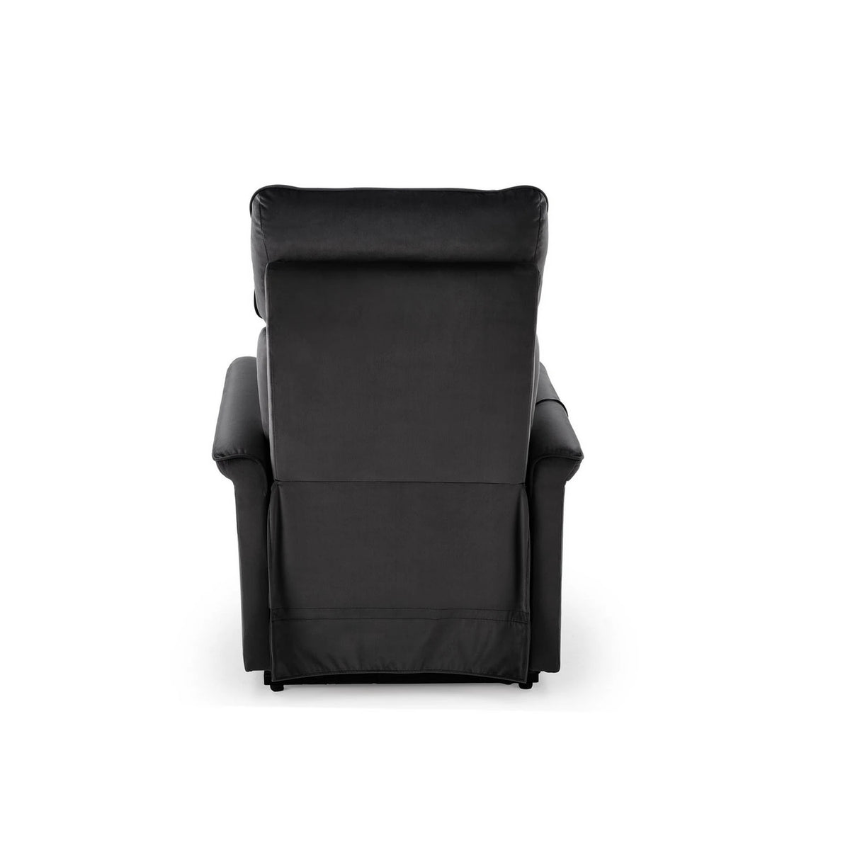 Fotoliu rabatabil SEMIR 2, stofa catifelata negru - Bluvel 19, 80x108/90x90/160 cm