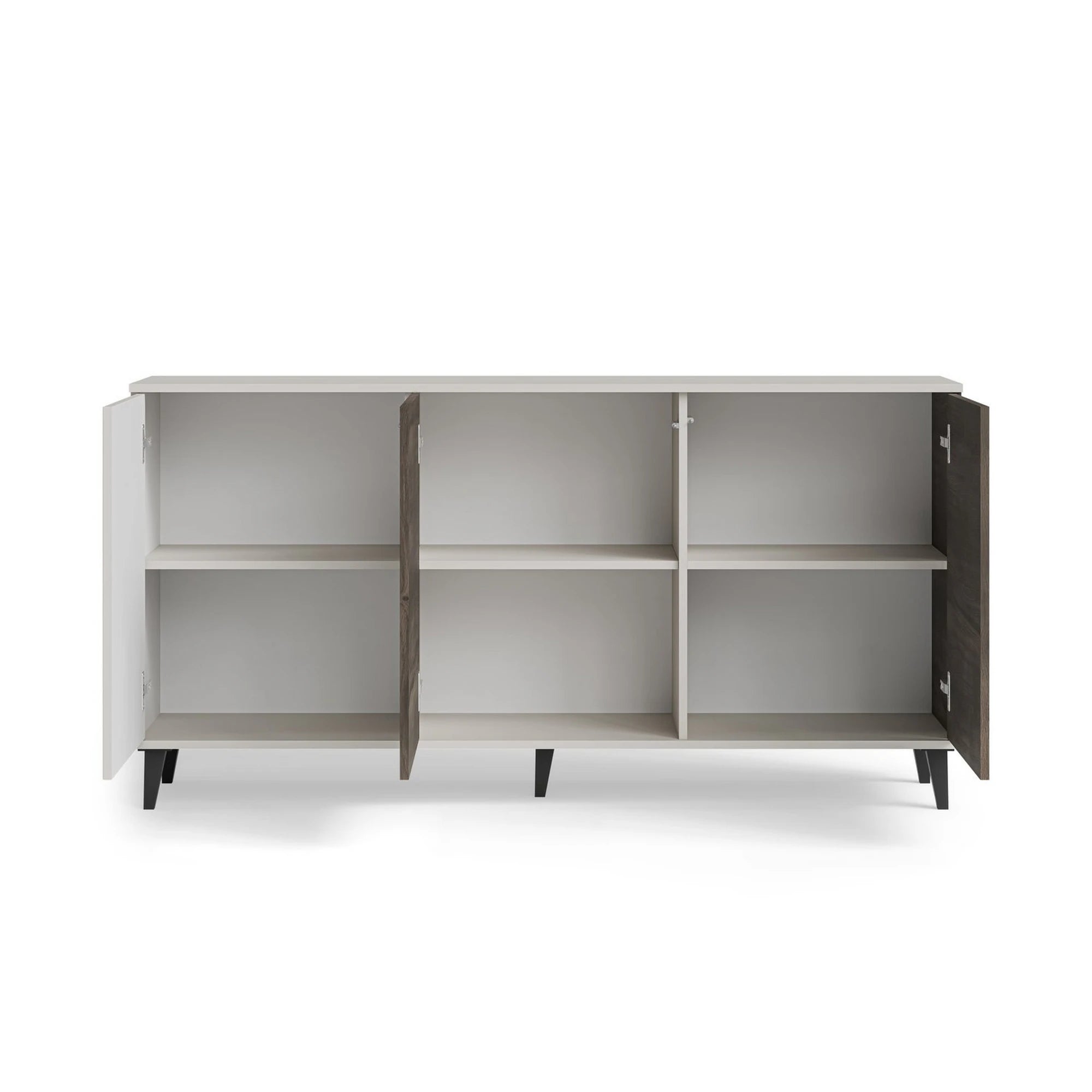 Comoda RANDOM 2 KM-1, casmir/nuc, PAL furniruit, 160x40x82 cm