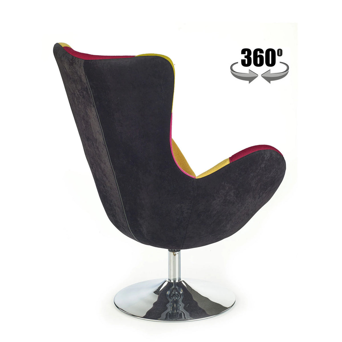 Scaun fluture BUTTERFLY, multicolor/crom, stofa/otel, 76x75x95 cm