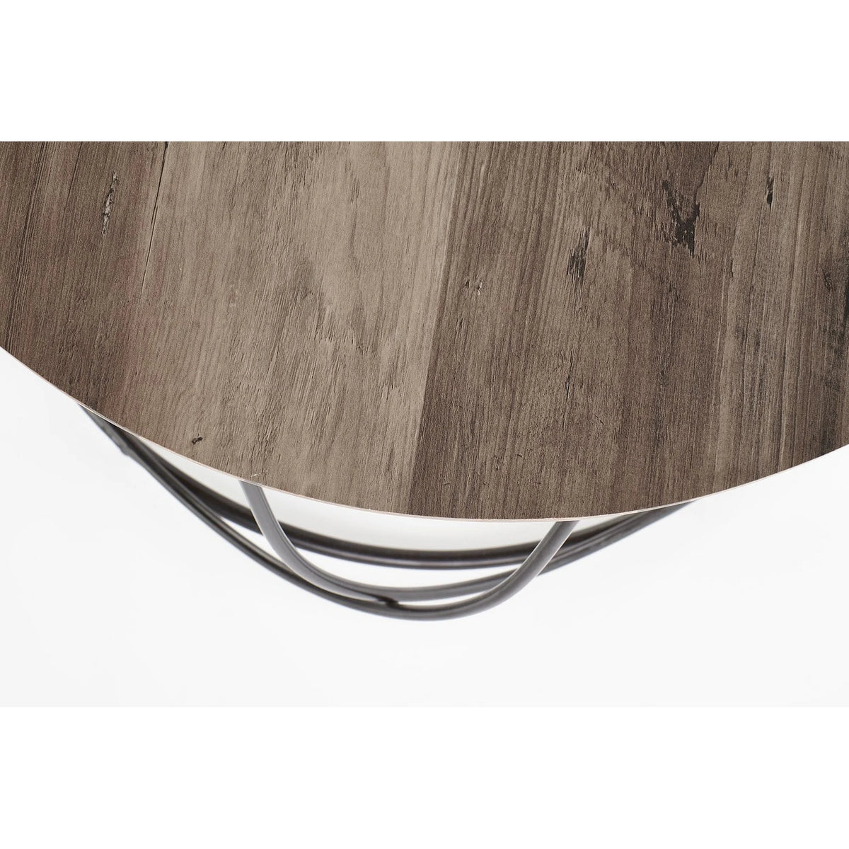 Masuta cafea NUBIRA, nuc/negru, 60x60x41 cm