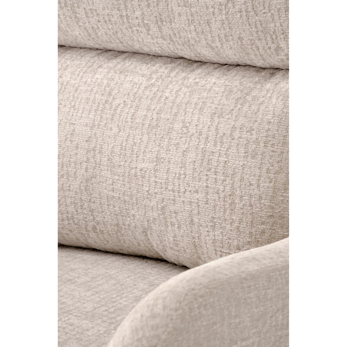 Scaun rotativ K593, bej/negru, stofa/metal, 56x54x89 cm