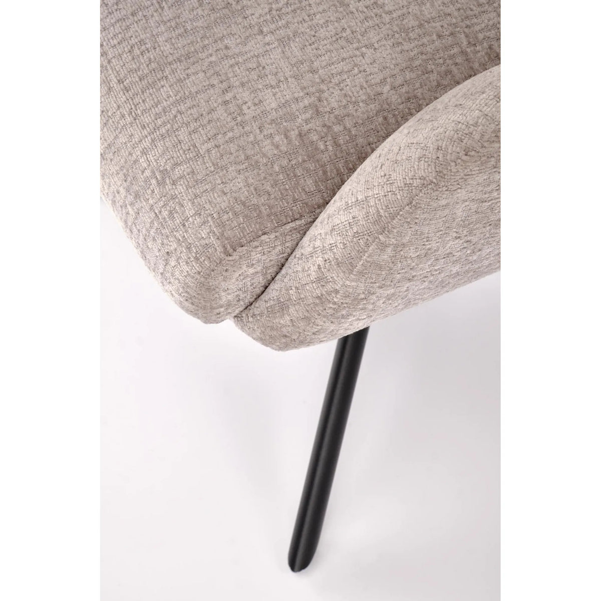 Scaun rotativ K593, gri/negru, stofa/metal, 56x54x89 cm