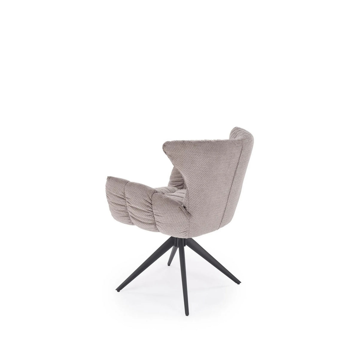 Scaun rotativ K595, gri/negru, stofa/metal, 68x66x88 cm