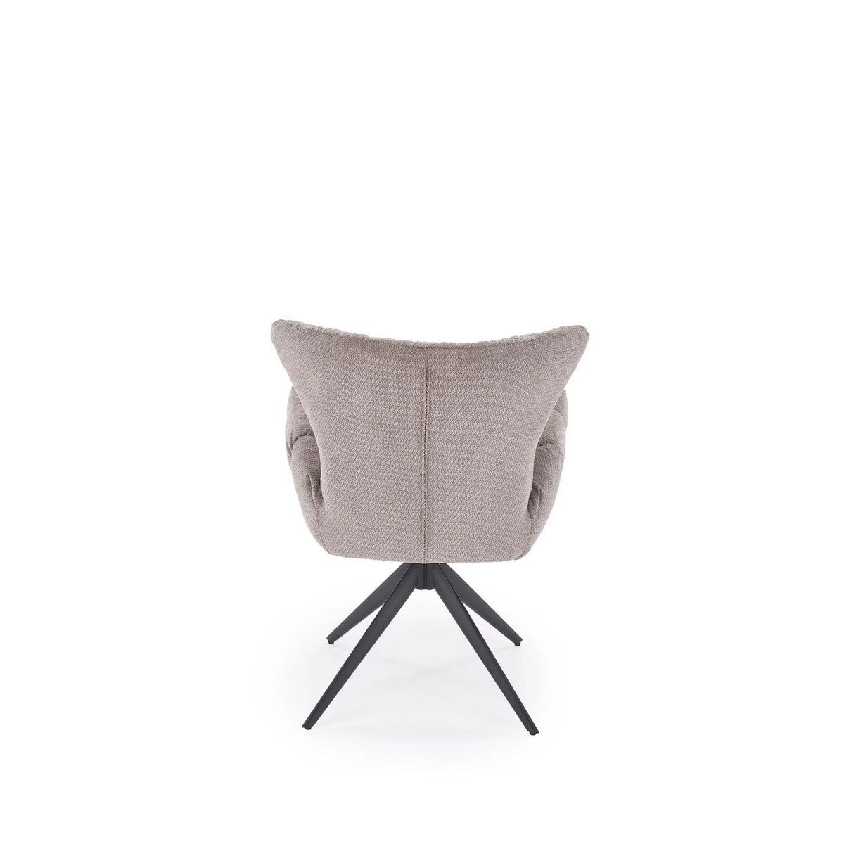 Scaun rotativ K595, gri/negru, stofa/metal, 68x66x88 cm