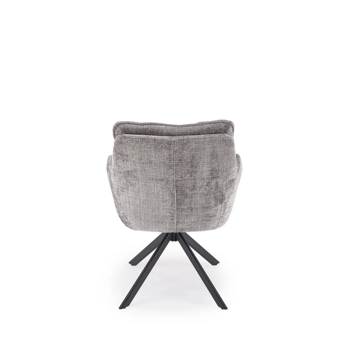 Scaun rotativ K597, gri/negru, stofa/metal, 70x67x90 cm