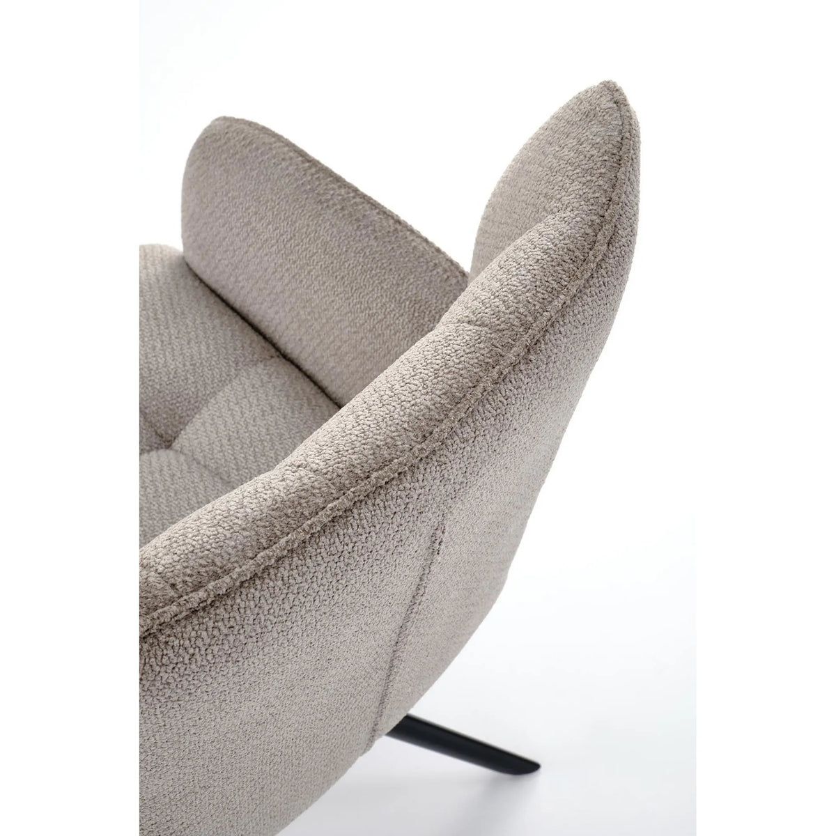 Scaun rotativ K601, gri/negru, stofa/metal, 57x64x90 cm