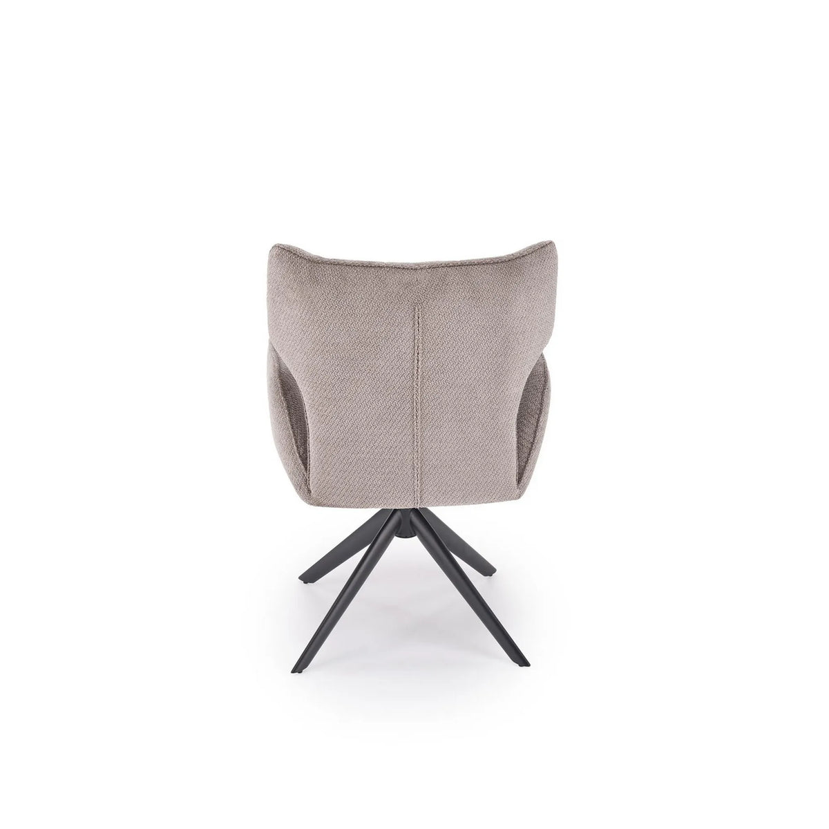 Scaun rotativ K601, gri/negru, stofa/metal, 57x64x90 cm