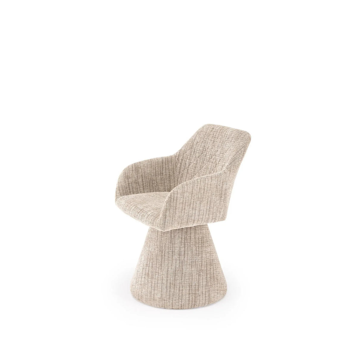 Scaun rotativ K603, stofa clasica bej, 55x55x85 cm