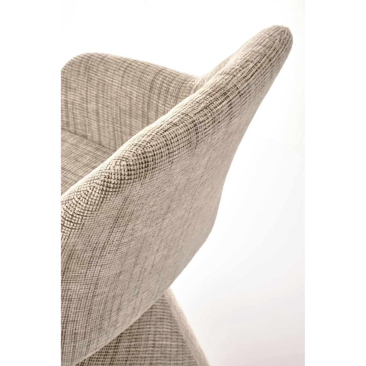 Scaun rotativ K603, stofa clasica bej, 55x55x85 cm