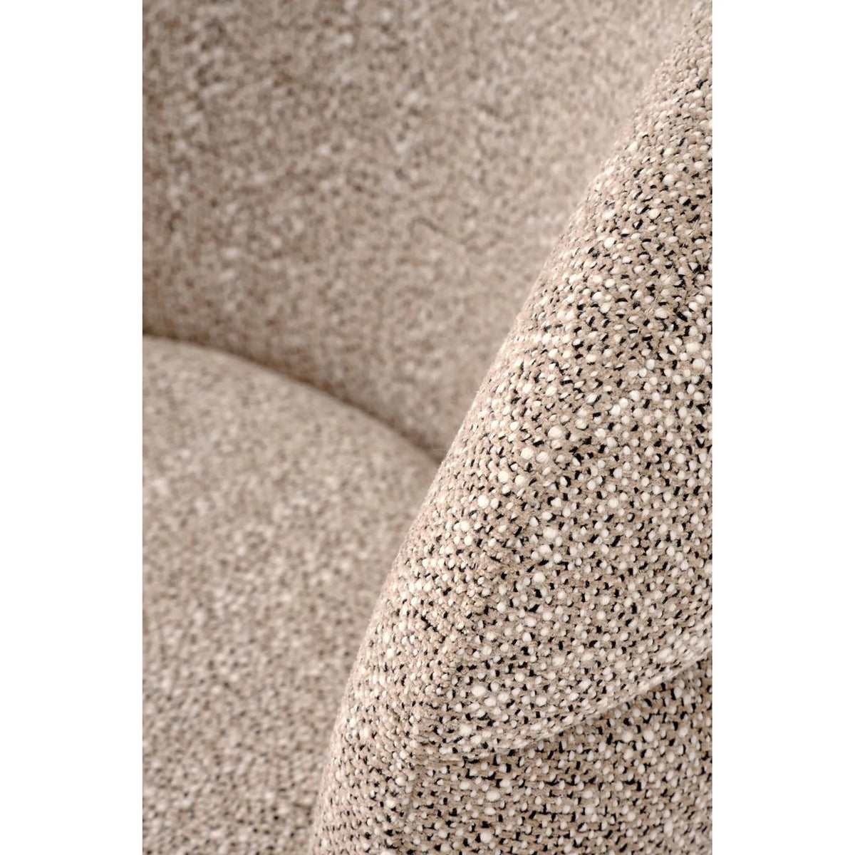 Scaun rotativ K604, bej/negru, stofa/metal, 65x62x85 cm