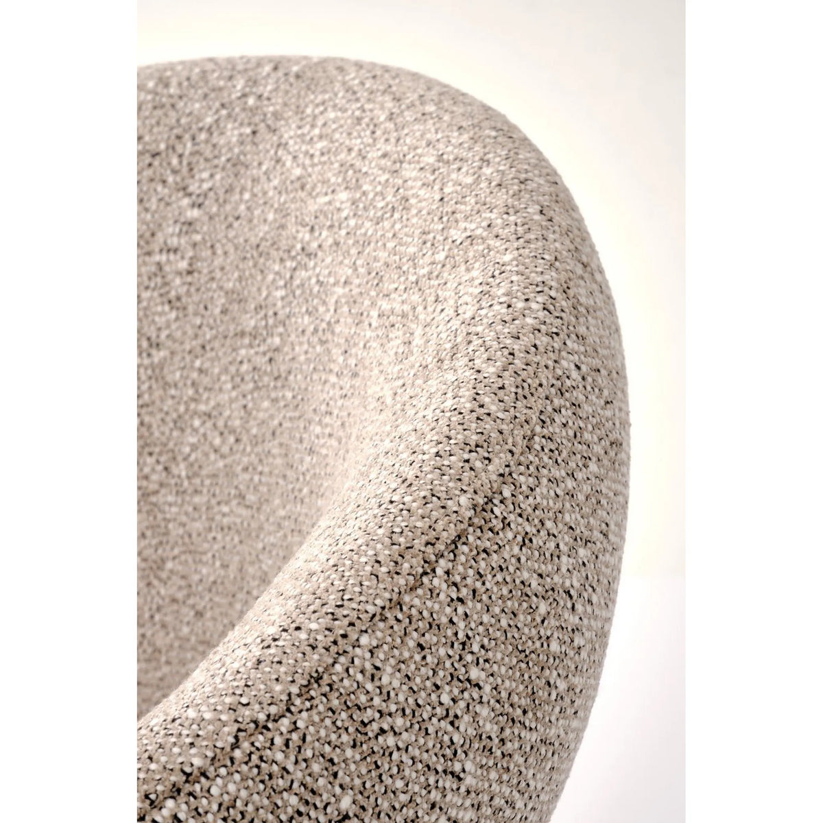 Scaun rotativ K604, bej/negru, stofa/metal, 65x62x85 cm