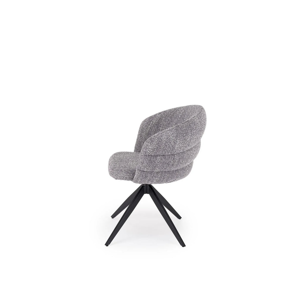 Scaun rotativ K604, gri/negru, stofa/metal, 65x62x85 cm