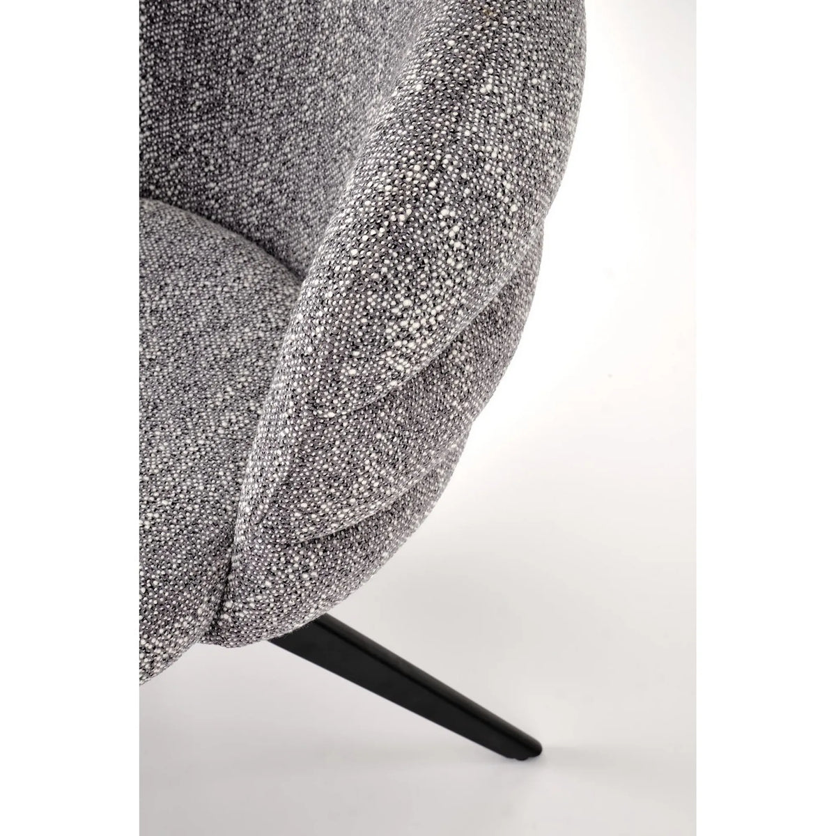 Scaun rotativ K604, gri/negru, stofa/metal, 65x62x85 cm
