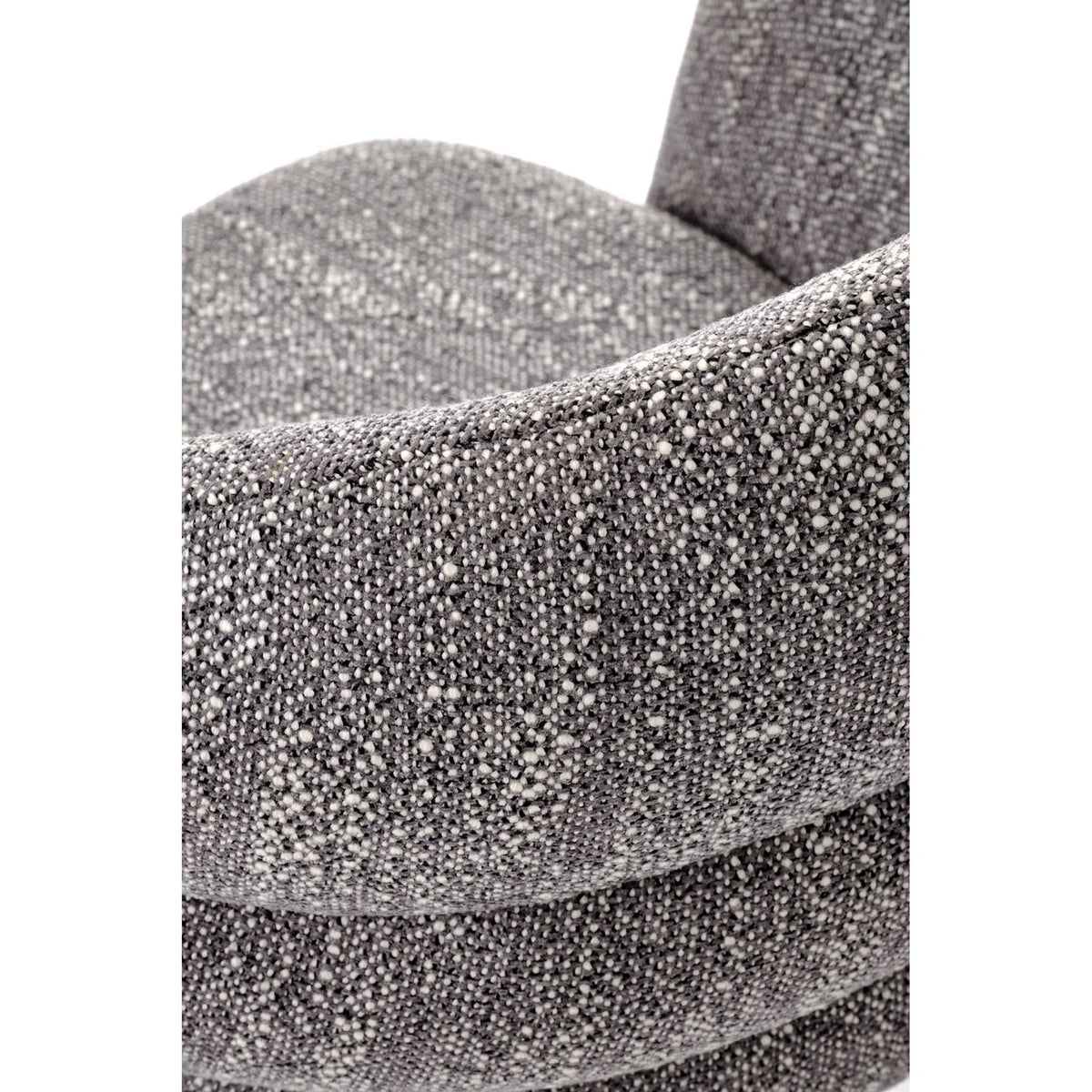 Scaun rotativ K604, gri/negru, stofa/metal, 65x62x85 cm