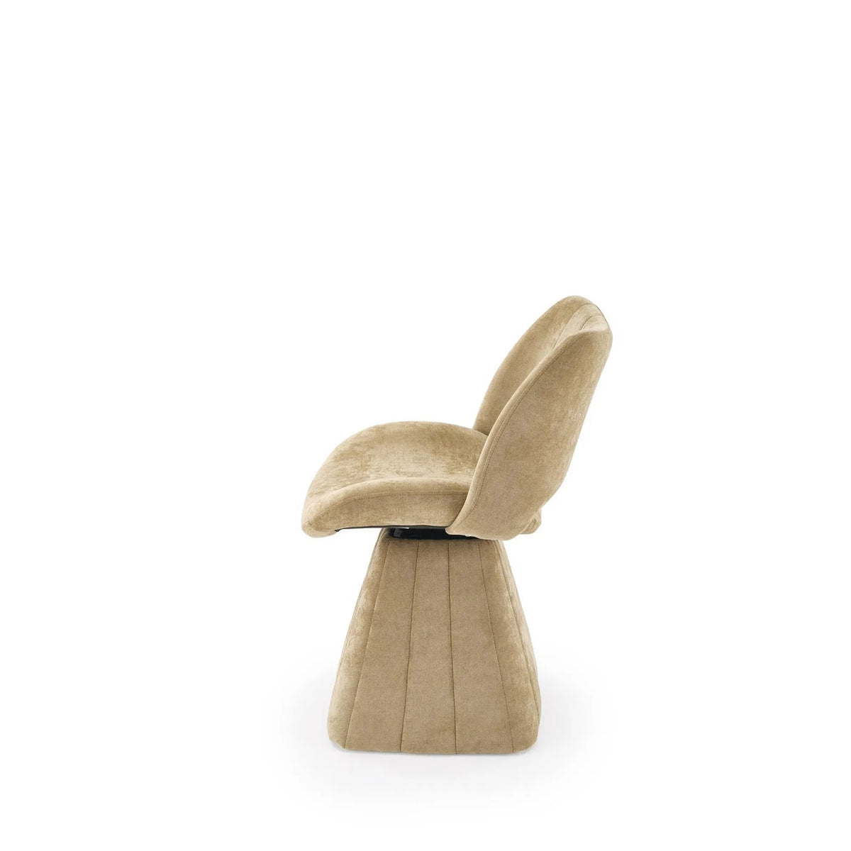 Scaun rotativ K613, stofa clasica verde olive, 53x60x87 cm