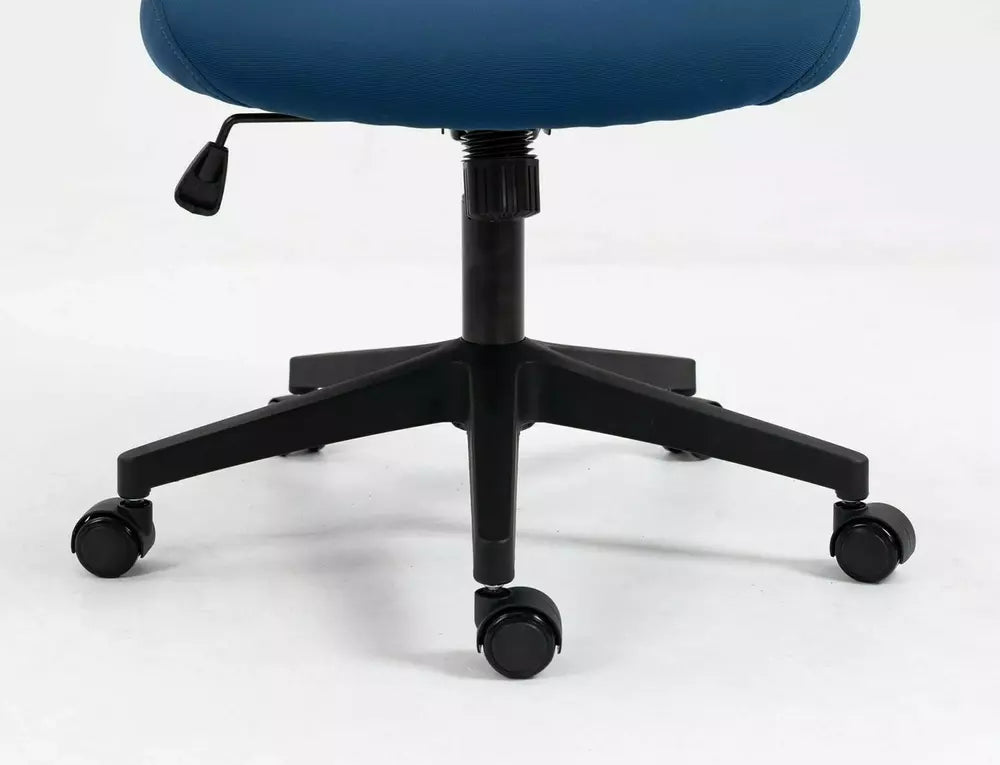 Scaun birou Q-333, gri/albastru, stofa/plasa, 65x47x100/110 cm