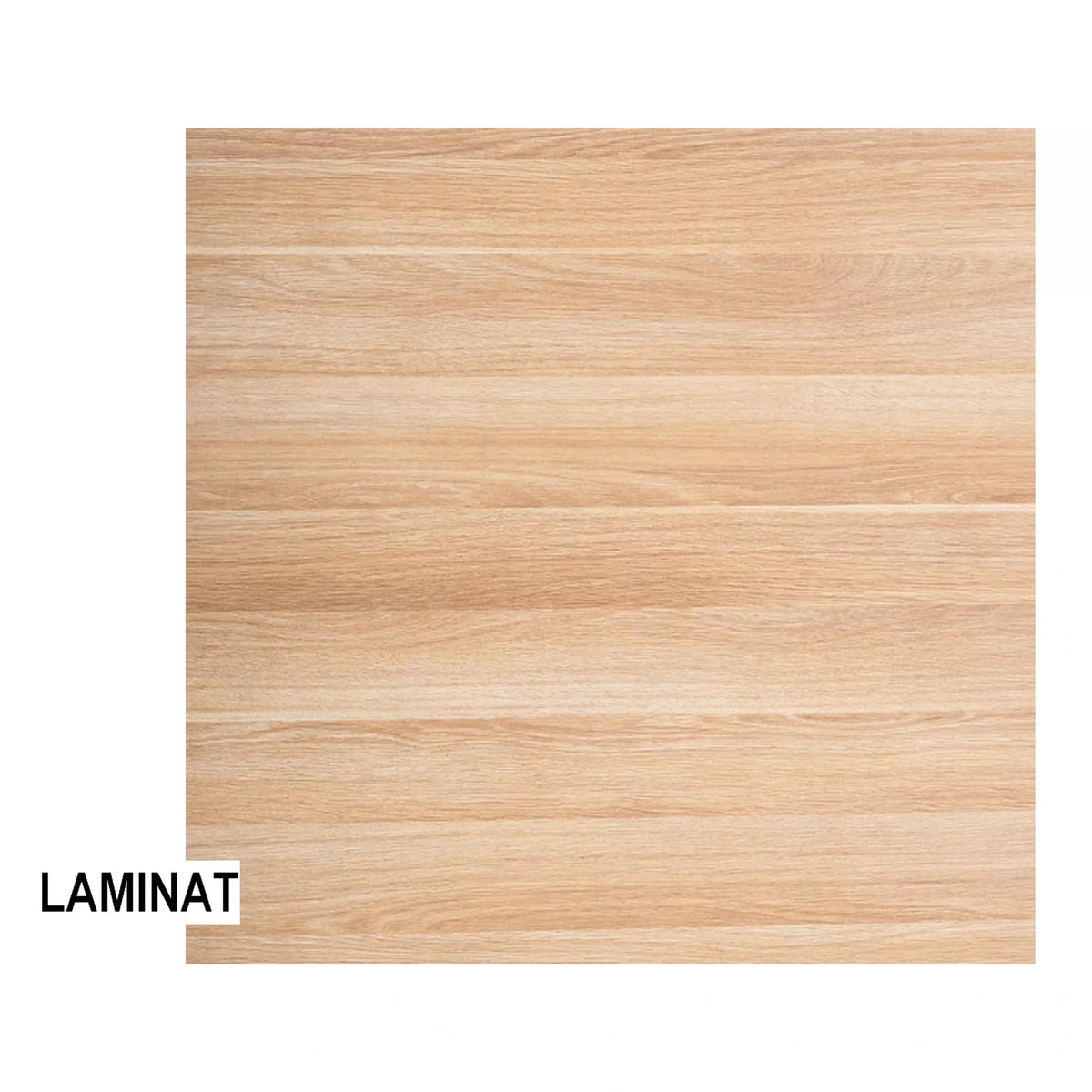 Masa PURO, stejar/negru, PAL laminat/metal, 70x70x76 cm