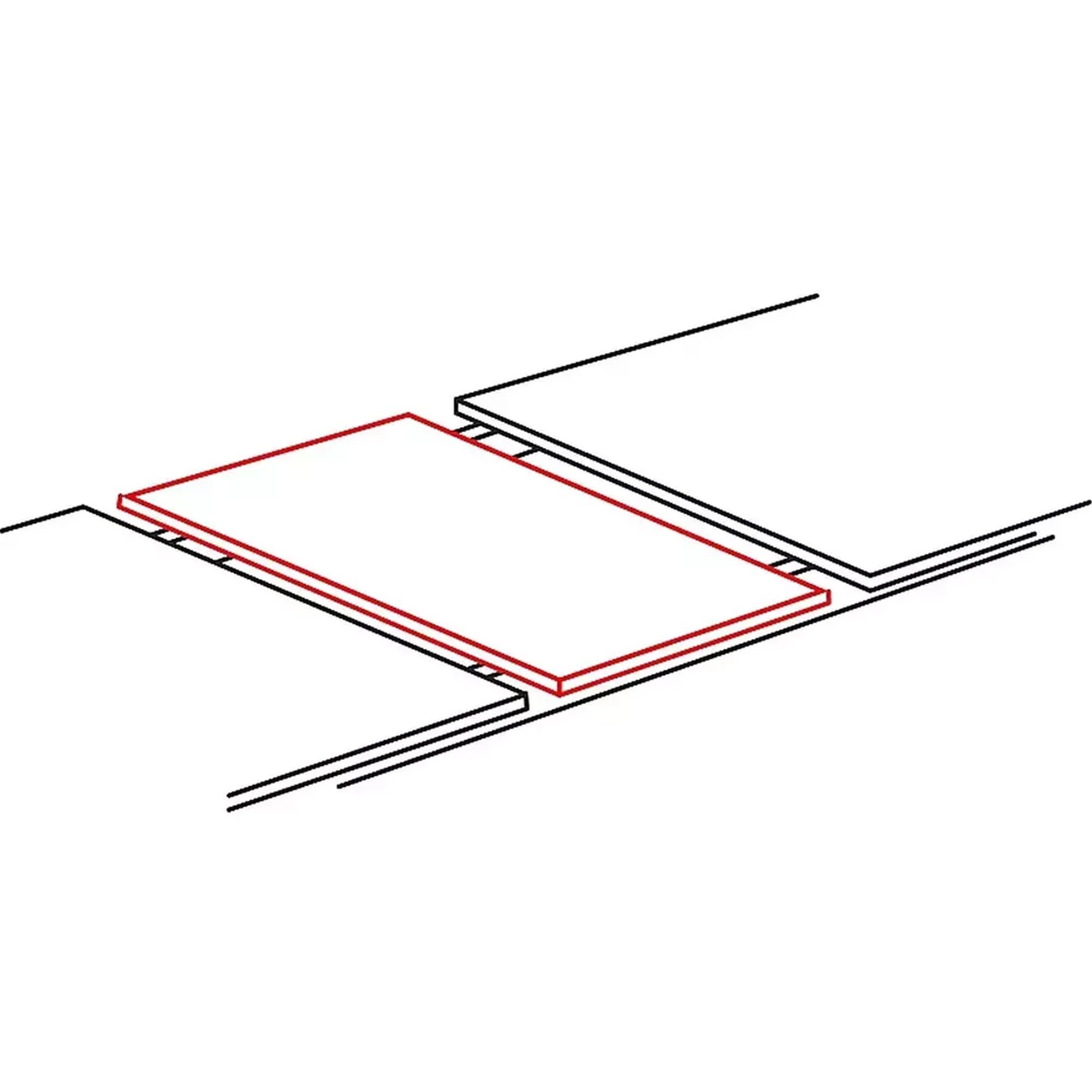 Masa DOMINGO, stejar natural/negru, PAL laminat, 100/250x100x76 cm