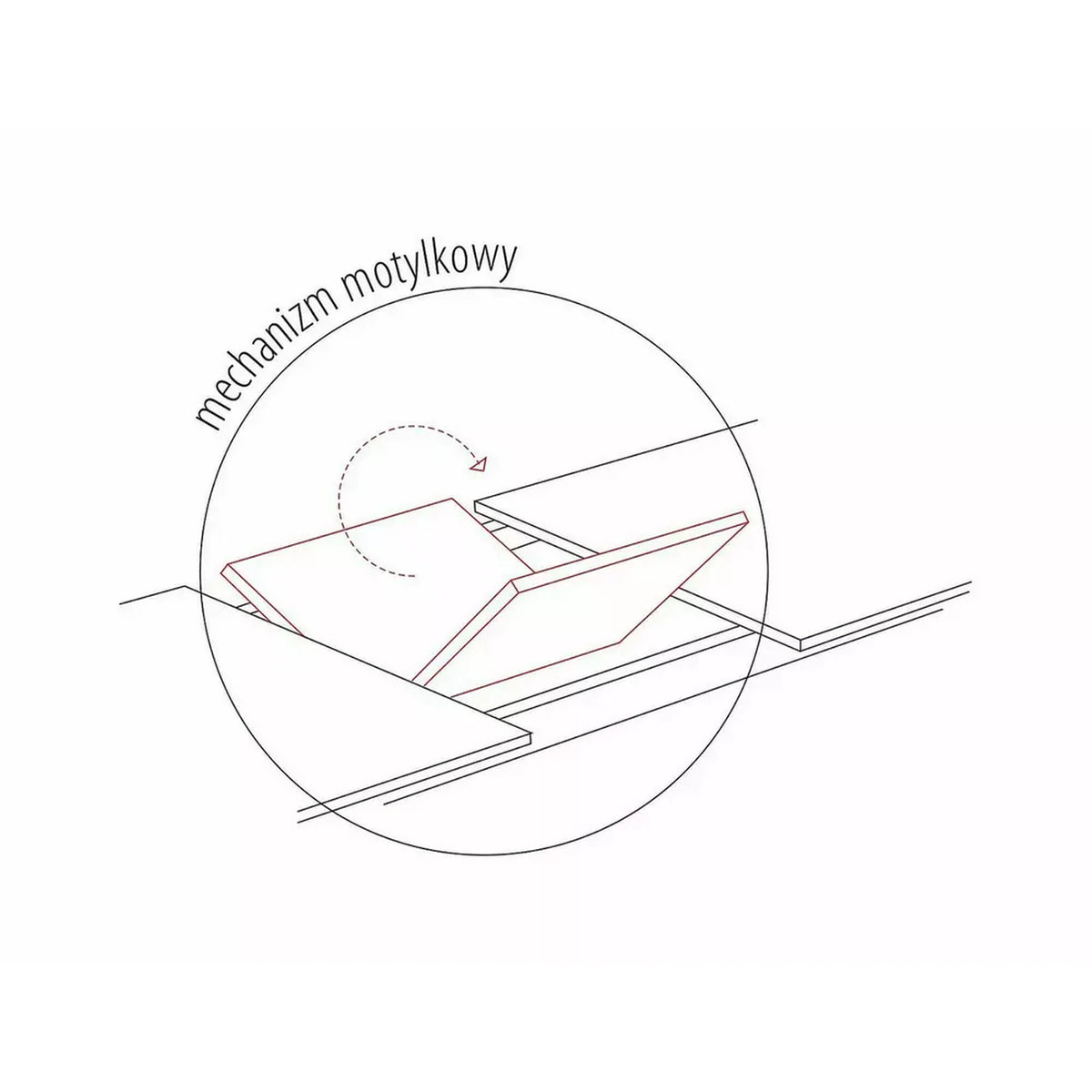 Masa extensibila LOGAN, stejar/negru, 160/200x90x76 cm