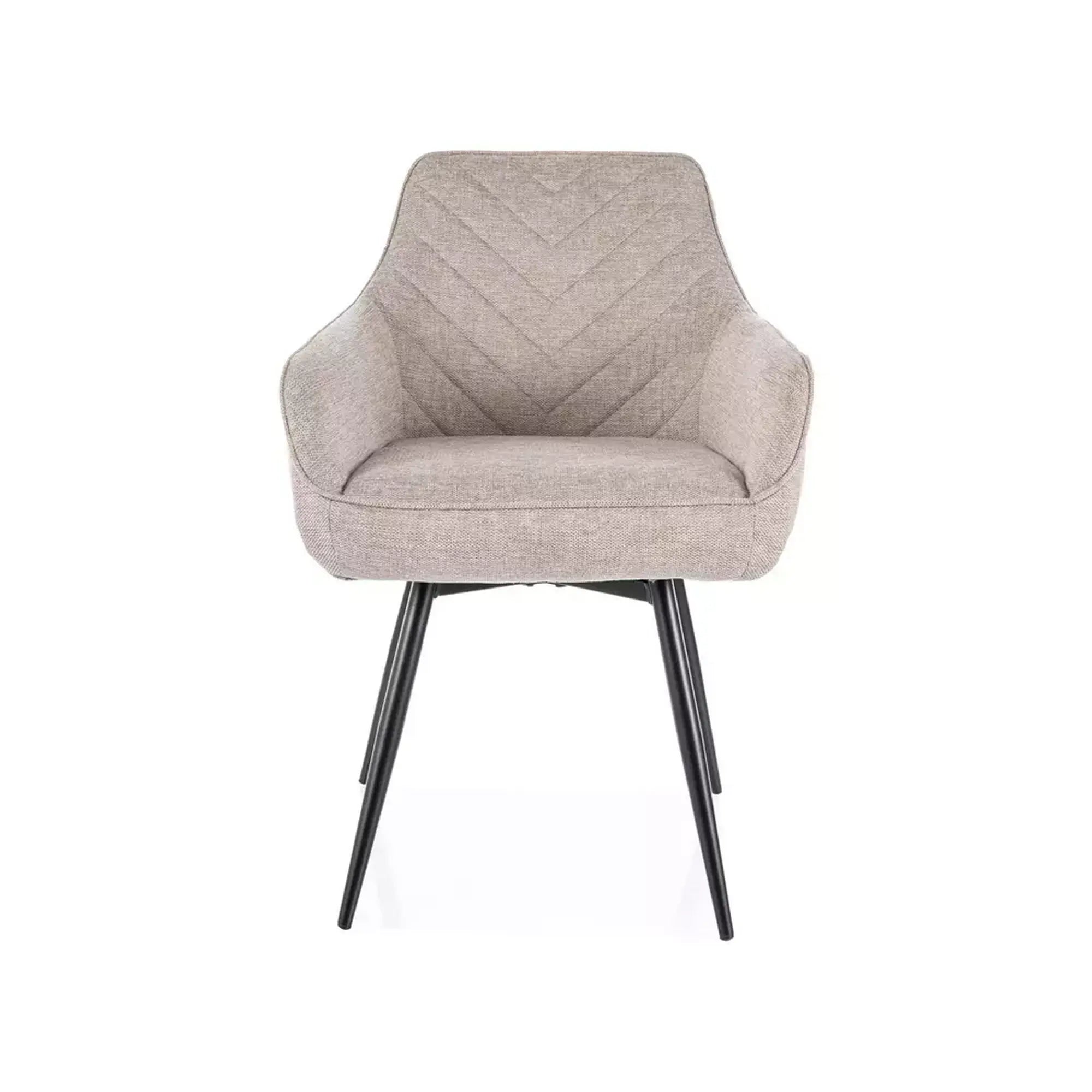 Scaun SERVIO, bej deschis - Brego 31, stofa clasica/metal, 55x58x88 cm