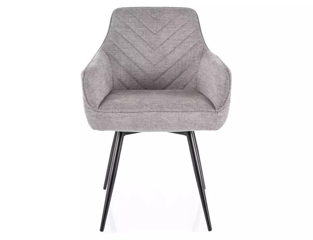 Scaun SERVIO, gri deschis - Brego 07, stofa clasica/metal, 55x45x88 cm