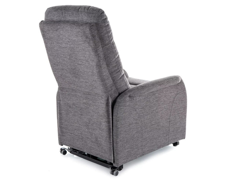 Fotoliu recliner JUPITER M, stofa clasica gri inchis - Brego 18, 69x91/164x105 cm