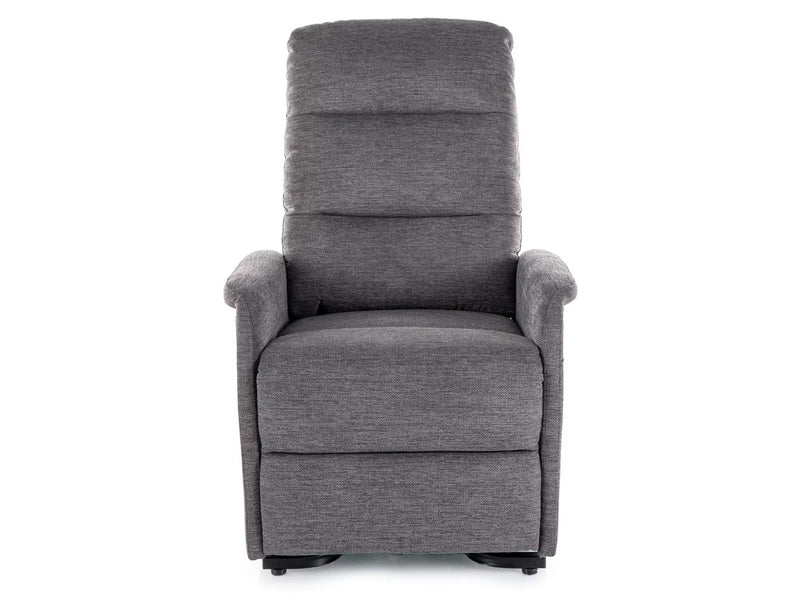 Fotoliu recliner JUPITER M, stofa clasica gri inchis - Brego 18, 69x91/164x105 cm