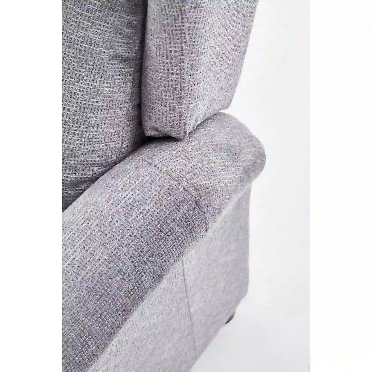 Fotoliu AGUSTIN, gri/negru, stofa/lemn, 75x92/160x83/107 cm