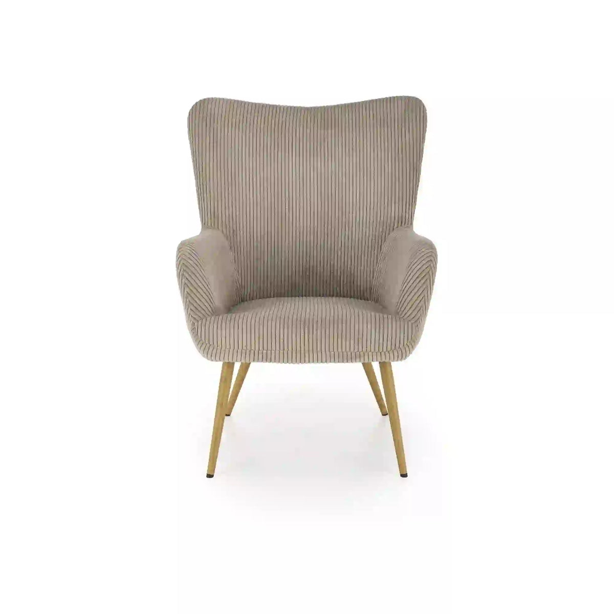 Fotoliu AMARO, gri/stejar, stofa catifelata/lemn, 70x80x97 cm